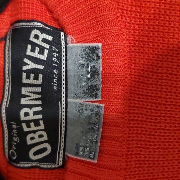 Obermeyer Vintage Brown Red Wool Blend Ski Sweater - Picture 6 of 9